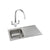 Abode Connekt 1 Bowel Inset Stainless Steel Sink & Tap Pack - Unbeatable Bathrooms