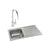 Abode Connekt 1 Bowel Inset Stainless Steel Sink & Tap Pack - Unbeatable Bathrooms