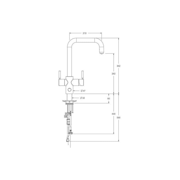 InSinkErator 4N1 U Shape Tap, Neo Tank and Filter Pack - Unbeatable Bathrooms