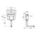 Armitage Shanks Conceala 3 Dual Flush 6/4 Litre Adjustable Cistern With Side Inlet, Pneumatic Actuation And Internal Overflow, Flushpipe Included, No Button/Flushplate - Unbeatable Bathrooms