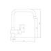 Abode Propus Single Lever Mixer Tap - Stainless Steel - Unbeatable Bathrooms