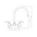 Abode Hargrave Swan Neck Bridge Mixer Tap - Unbeatable Bathrooms