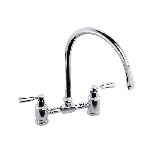 Abode Hargrave Swan Neck Bridge Mixer Tap - Unbeatable Bathrooms