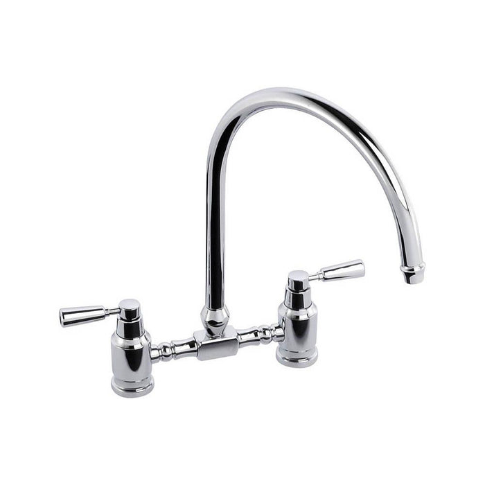 Abode Hargrave Swan Neck Bridge Mixer Tap - Unbeatable Bathrooms