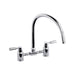 Abode Hargrave Swan Neck Bridge Mixer Tap - Unbeatable Bathrooms