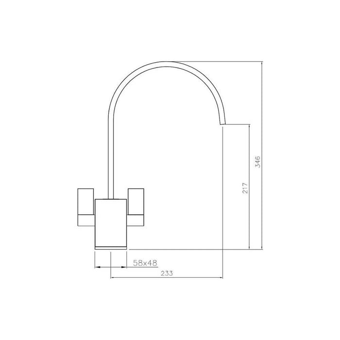 Abode Atik Monobloc Mixer Tap - Unbeatable Bathrooms