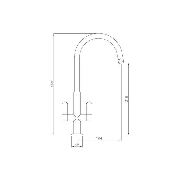 Abode Linear Nero Monobloc Mixer Tap - Unbeatable Bathrooms