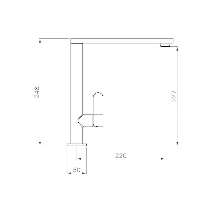 Abode Linear Single Lever Mixer Tap - Unbeatable Bathrooms