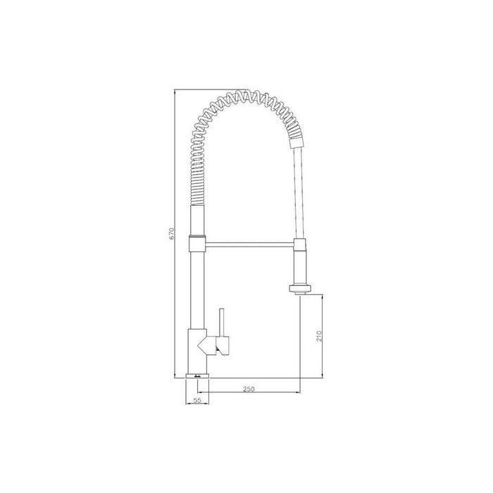 Abode Stalto Professional Mixer Tap with Pull Out - Unbeatable Bathrooms