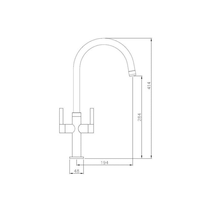 Abode Linear Style Monobloc Mixer Tap - Unbeatable Bathrooms