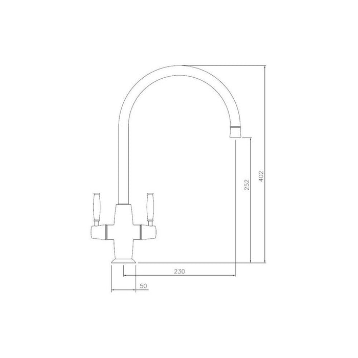 Abode Harrington Monobloc Mixer Tap - Unbeatable Bathrooms