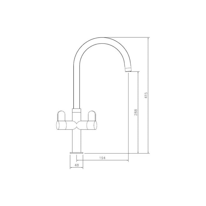 Abode Verla Monobloc Mixer Tap - Unbeatable Bathrooms