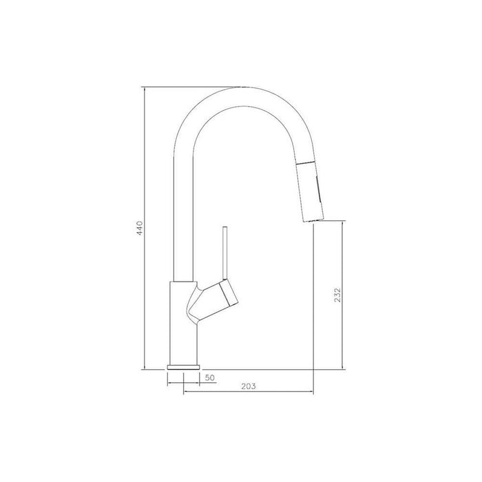 Abode Virtue Nero Mixer Tap with Pull Out - Unbeatable Bathrooms