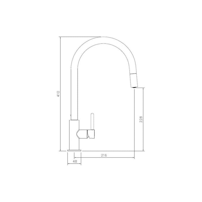 Abode Althia Mixer Tap with Pull Out - Unbeatable Bathrooms