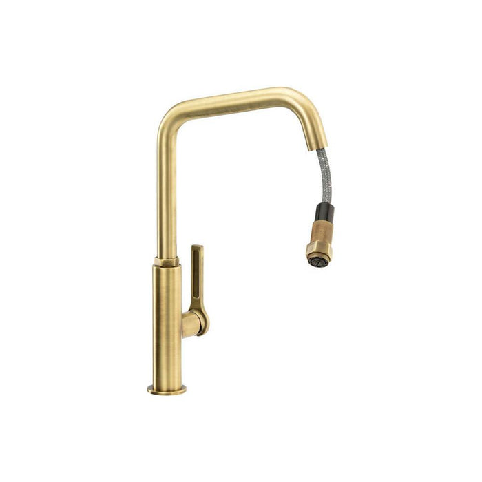 Abode Hex Single Lever Mixer Tap with Pull Out - Unbeatable Bathrooms