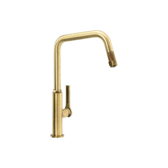 Abode Hex Single Lever Mixer Tap with Pull Out - Unbeatable Bathrooms