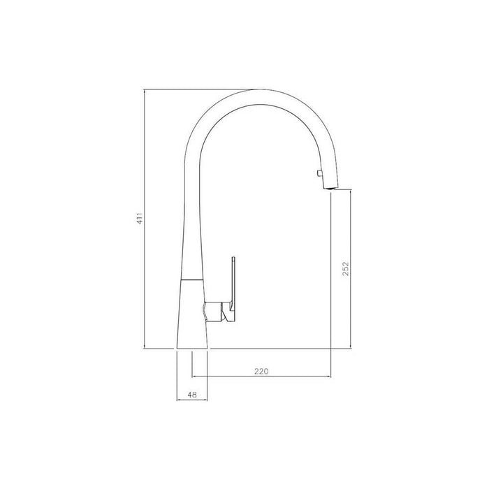 Abode Coniq R Single Lever Mixer Tap with Pull Out - Unbeatable Bathrooms