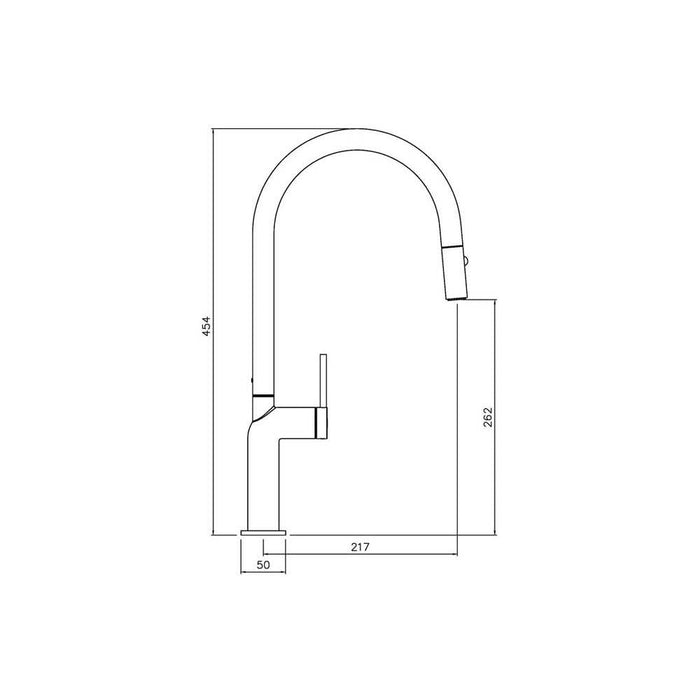 Abode Tubist Single Lever Mixer Tap with Pull Out - Unbeatable Bathrooms