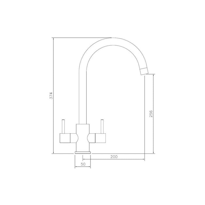 Abode Focal Monobloc Mixer Tap - Unbeatable Bathrooms