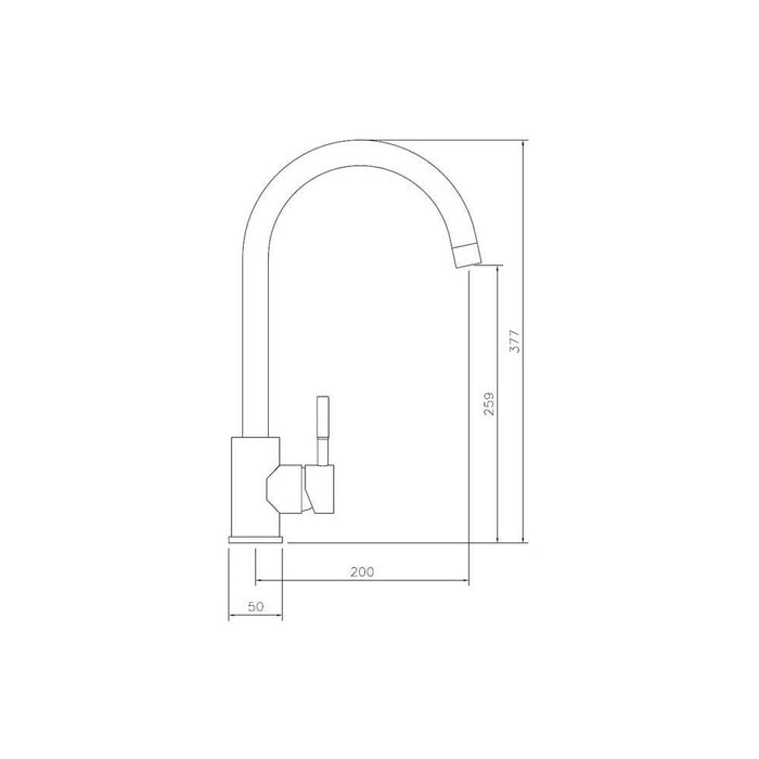 Abode Sway Single Lever Mixer Tap - Unbeatable Bathrooms