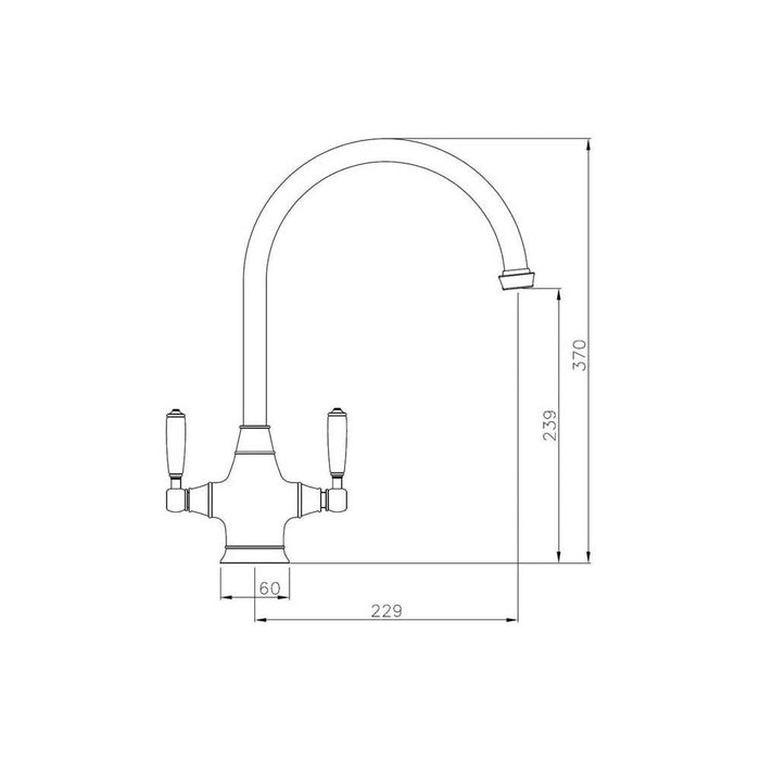 Abode Astbury Monobloc Mixer Tap - Unbeatable Bathrooms