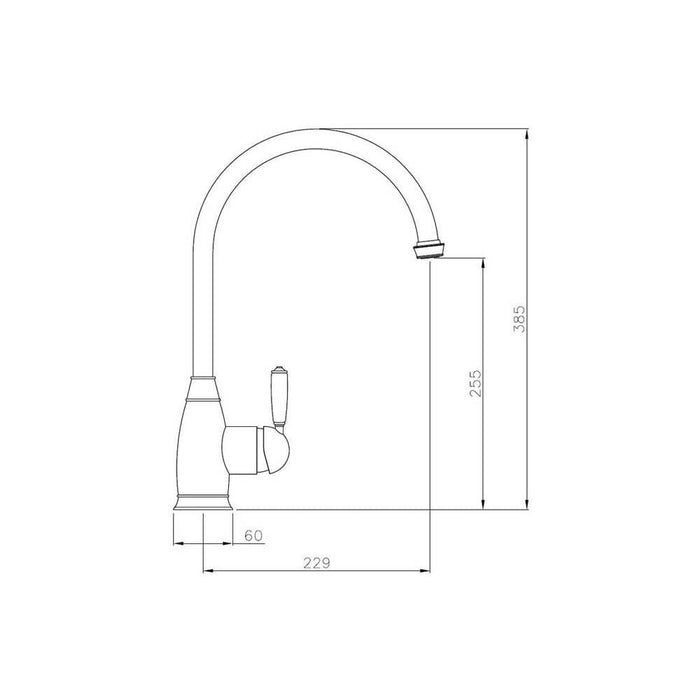 Abode Astbury Single Lever Mixer Tap - Unbeatable Bathrooms