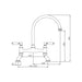 Abode Astbury Bridge Mixer Tap - Unbeatable Bathrooms