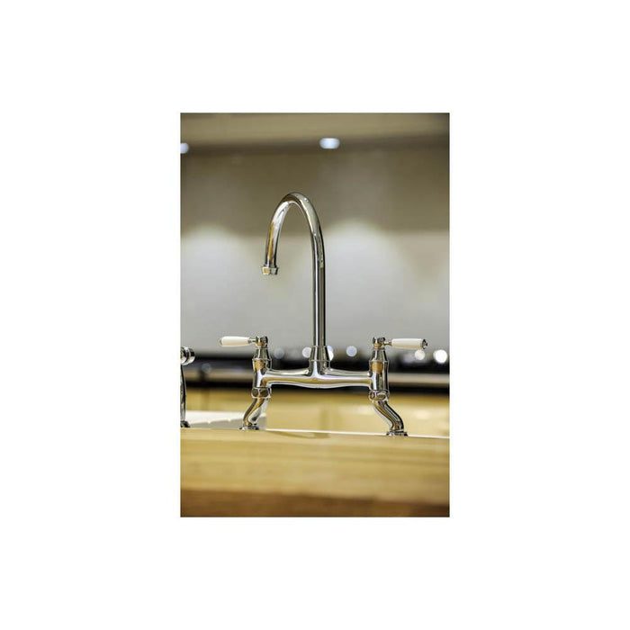 Abode Astbury Bridge Mixer Tap with Handspray - Unbeatable Bathrooms