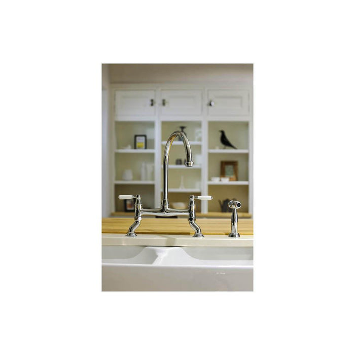 Abode Astbury Bridge Mixer Tap with Handspray - Unbeatable Bathrooms