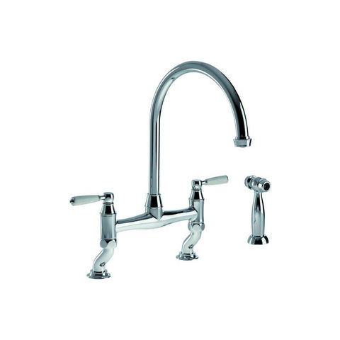 Abode Astbury Bridge Mixer Tap with Handspray - Unbeatable Bathrooms