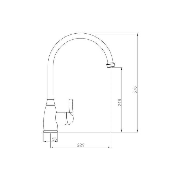 Abode Brompton Single Lever Mixer Tap - Unbeatable Bathrooms
