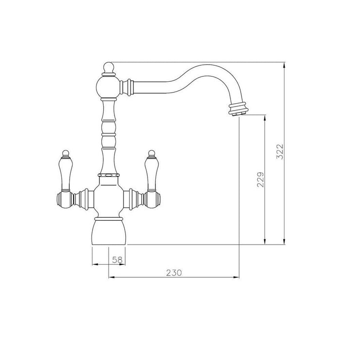 Abode Bayenne Monobloc Mixer Tap - Unbeatable Bathrooms