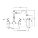 Abode Bayenne Bridge Mixer Tap with Handspray - Unbeatable Bathrooms