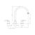 Abode Brompton 3 Part Mixer Tap - Unbeatable Bathrooms