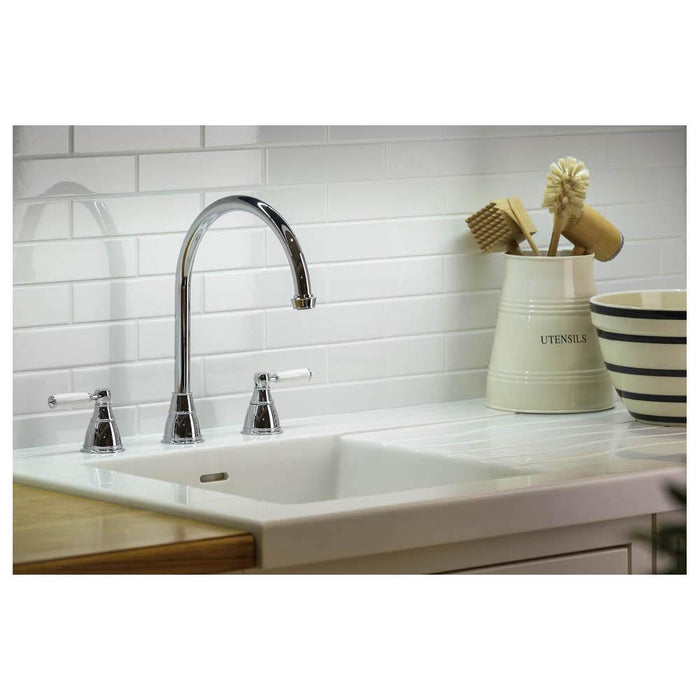 Abode Astbury 3 Part Mixer Tap - Unbeatable Bathrooms