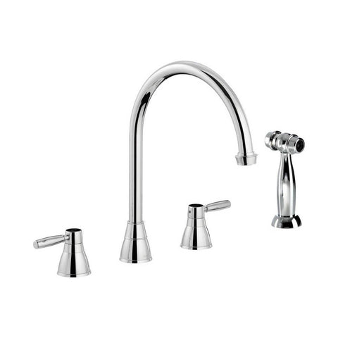 Abode Brompton 3 Part Mixer Tap with Handspray - Unbeatable Bathrooms