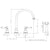 Abode Astbury 3 Part Mixer Tap with Handspray - Unbeatable Bathrooms