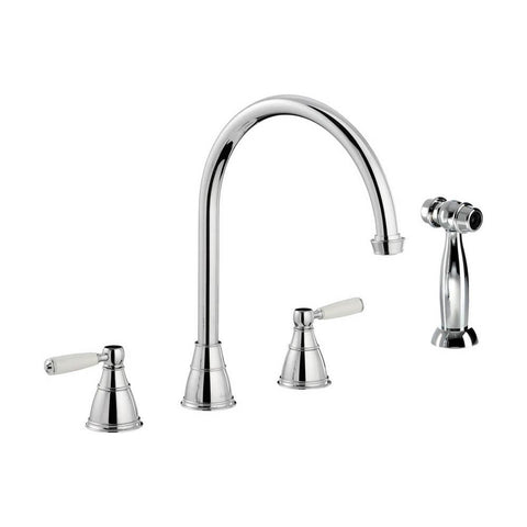 Abode Astbury 3 Part Mixer Tap with Handspray - Unbeatable Bathrooms