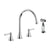 Abode Astbury 3 Part Mixer Tap with Handspray - Unbeatable Bathrooms