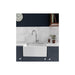 Abode New Belfast 1.0 Bowl White Ceramic Undermount Kitchen Sink - Unbeatable Bathrooms