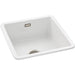 Abode Sandon 1 Bowel White Ceramic Undermount/Inset Kitchen Sink - Unbeatable Bathrooms