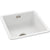 Abode Sandon 1 Bowel White Ceramic Undermount/Inset Kitchen Sink - Unbeatable Bathrooms
