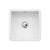Abode Sandon 1 Bowel White Ceramic Undermount/Inset Kitchen Sink - Unbeatable Bathrooms