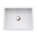 Abode Sandon Large 1 Bowel White Ceramic Undermount/Inset Kitchen Sink - Unbeatable Bathrooms