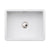 Abode Sandon Large 1 Bowel White Ceramic Undermount/Inset Kitchen Sink - Unbeatable Bathrooms