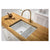 Abode Sandon 1.5 Bowl White Ceramic Undermount/Inset Kitchen Sink - Unbeatable Bathrooms