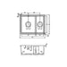 Abode Sandon 1.5 Bowl White Ceramic Undermount/Inset Kitchen Sink - Unbeatable Bathrooms