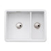Abode Sandon 1.5 Bowl White Ceramic Undermount/Inset Kitchen Sink - Unbeatable Bathrooms