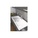 Abode Milford 1.5 Bowel & Drainer Ceramic Inset Sink - White - Unbeatable Bathrooms