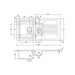 Abode Milford 1.5 Bowel & Drainer Ceramic Inset Sink - White - Unbeatable Bathrooms